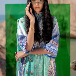 (Unstitched) Sana Safinaz – Digital Printed Luxury Lawn 2 Pieces with chiffon dupatta