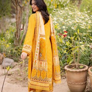 (Unstitched) Asim Jofa Yellow – Prints Drop 2 Collection Luxury Lawn Digital Printed 3 Piece